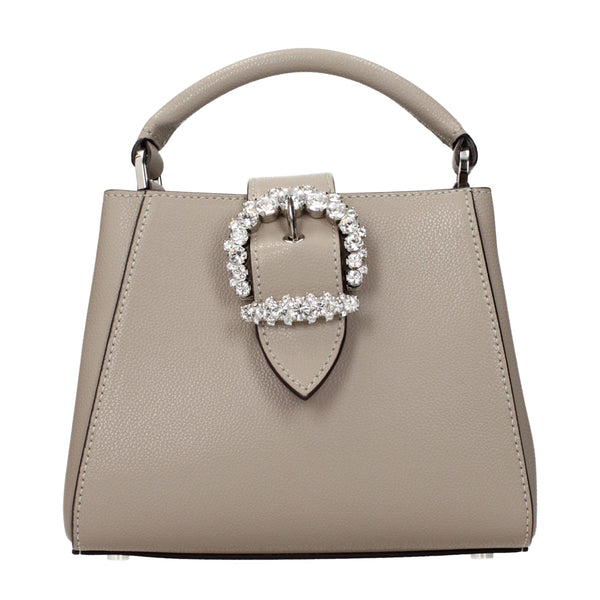 Jimmy Choo Leather top handle bag in gray