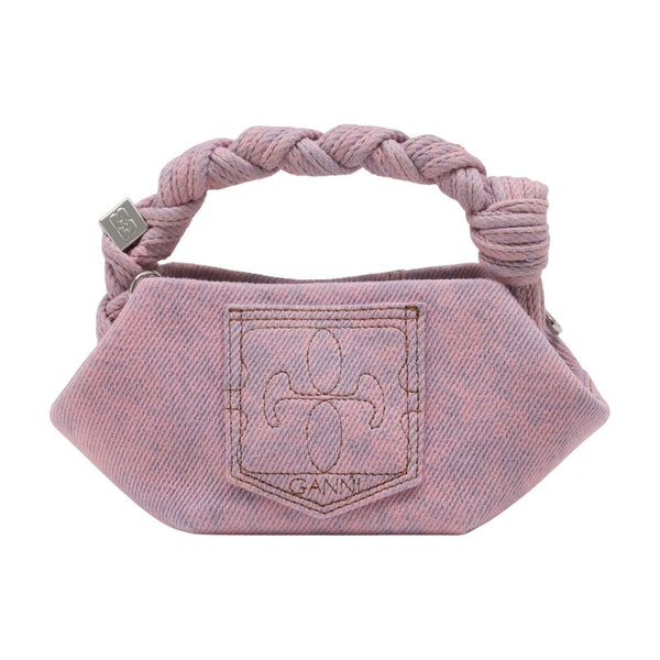 Ganni Cotton mini bag in pink