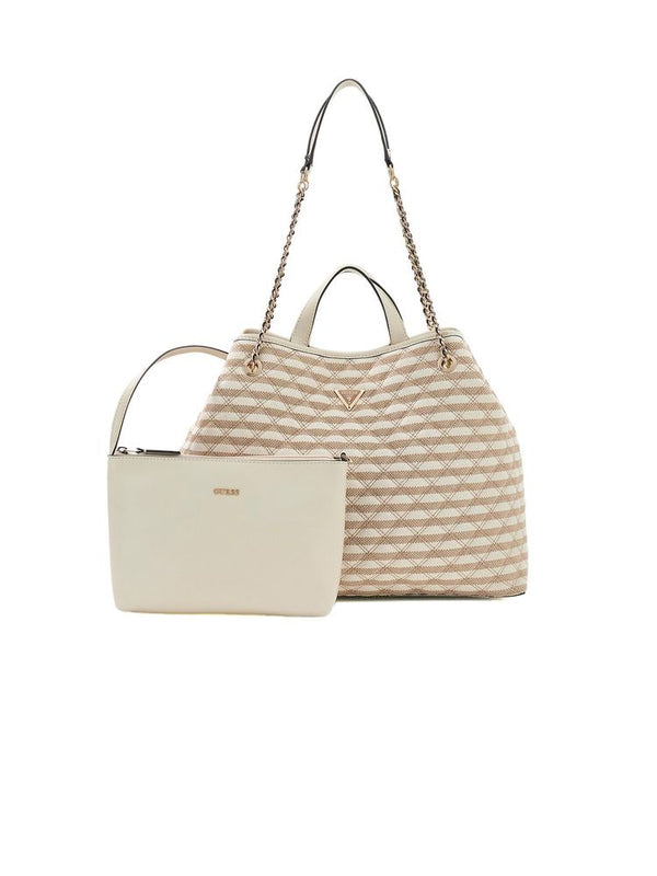Guess 65% Polyester tote bag in taupe