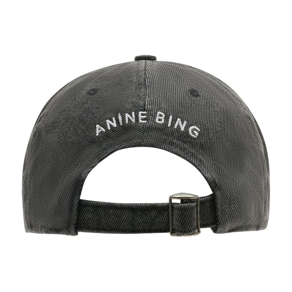 Anine Bing A-12-12043-WHG24 Cotton baseball cap in gray