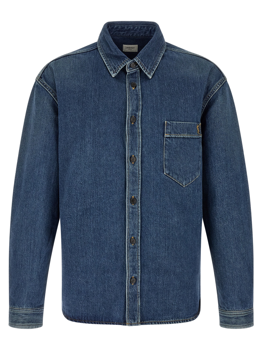 Blue Cotton Blouse