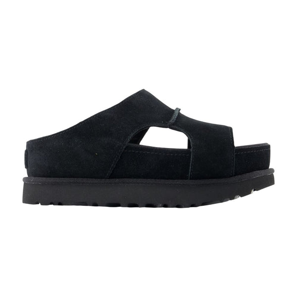 UGG calfskin sandals in black