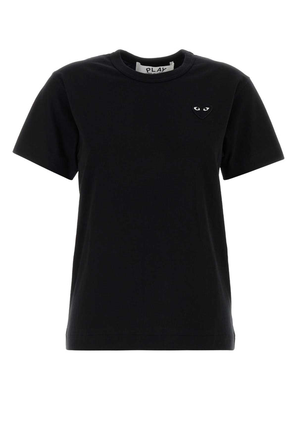 Black Cotton T-Shirt Exterior