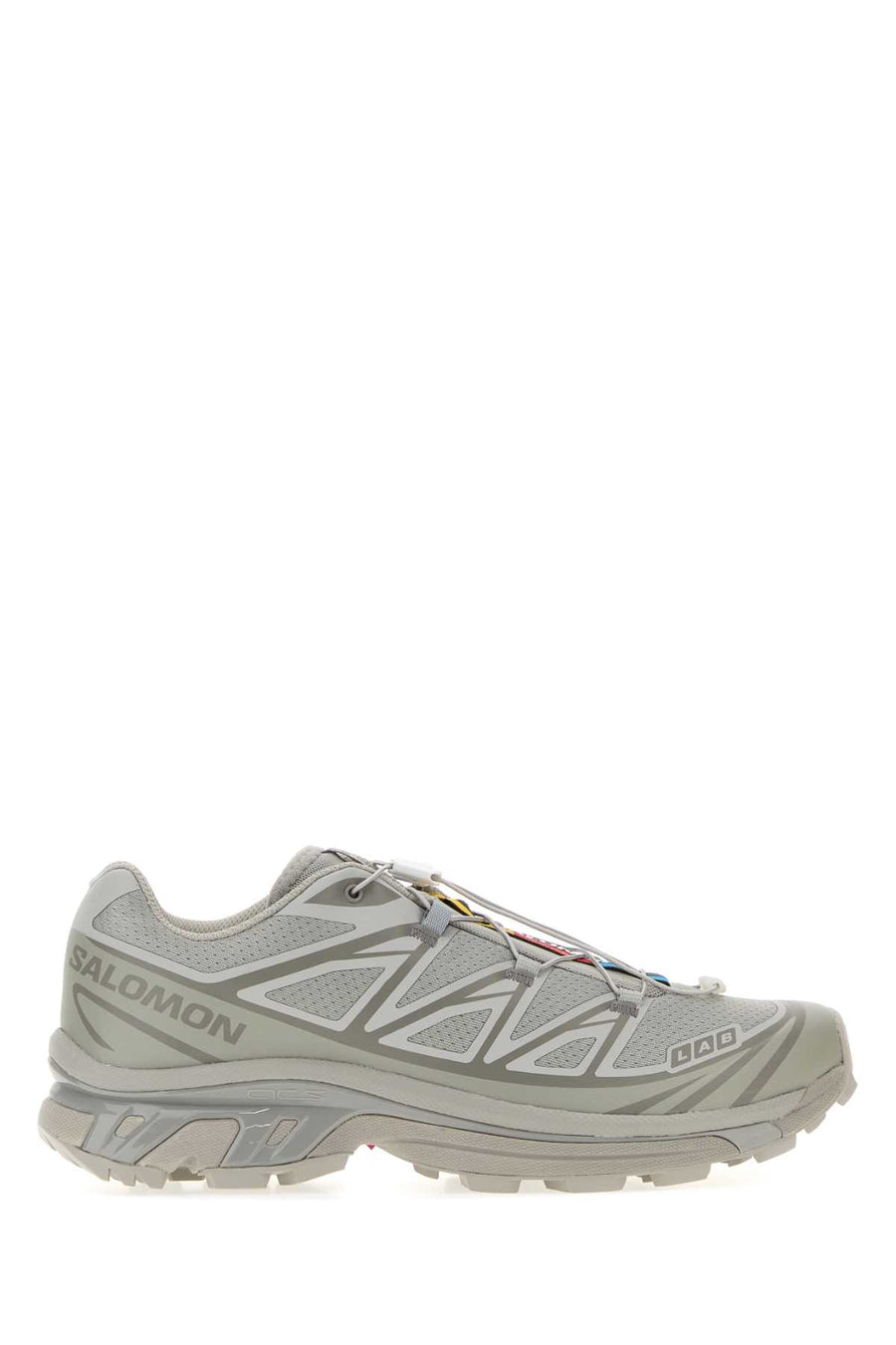 Salomon Exterior: 100% Fabric 100% Rubber; Interior: 100% Fabric; Sole: Rubber sneakers in gray