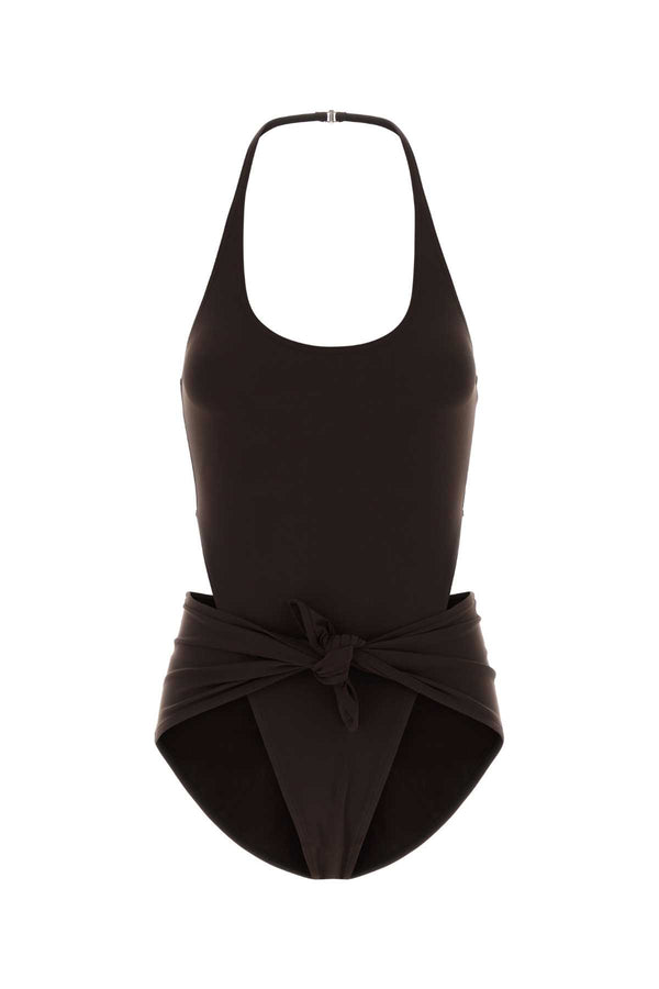 Chocolate Stretch Nylon Swimsuit Chocolat Exterior: Elastane Costumi Da Bagno