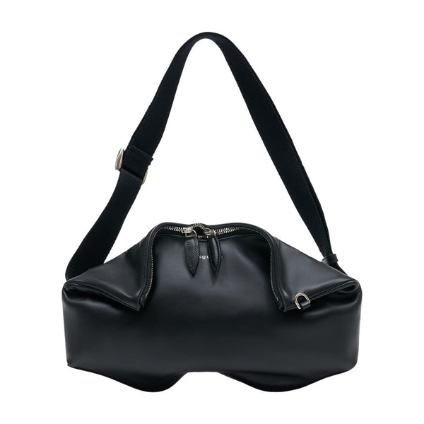 Alexander McQueen calfskin clutch in black