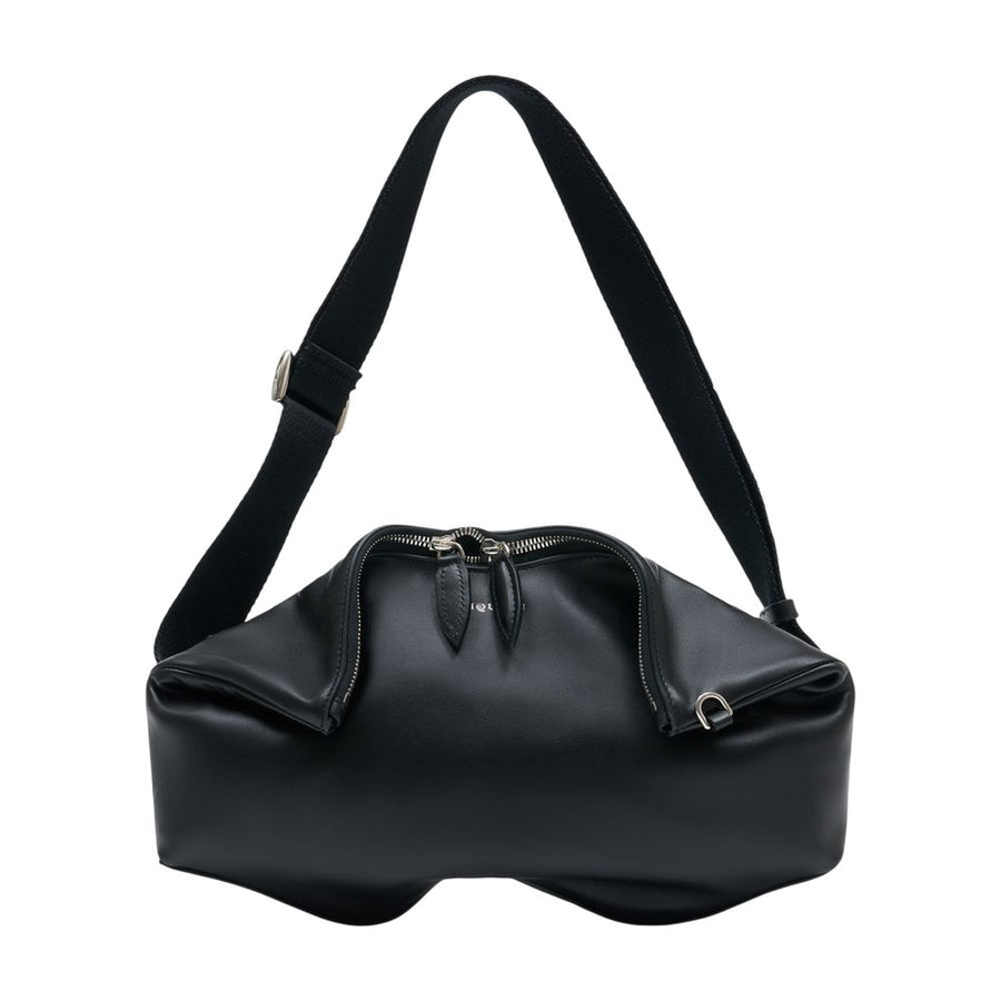 Alexander McQueen calfskin clutch in black
