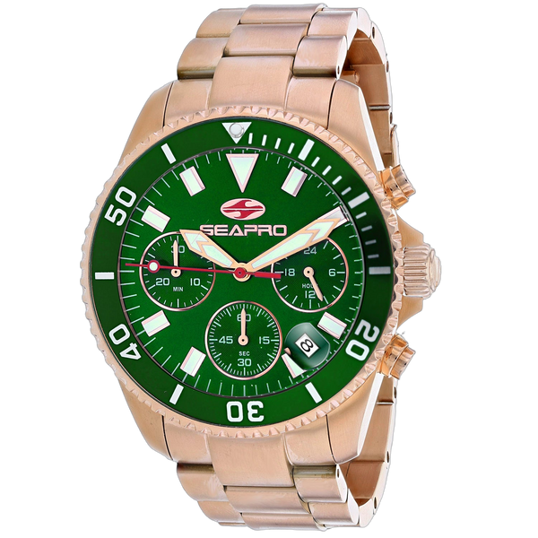 Seapro Stainless steel case watch in rose gold