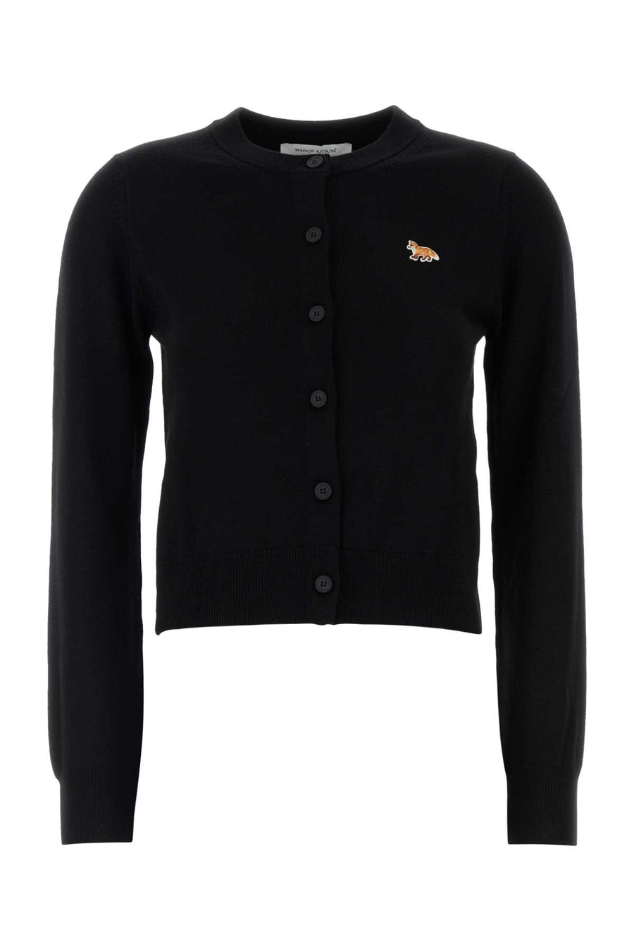 Black Wool Cardigan Exterior: Maglieria