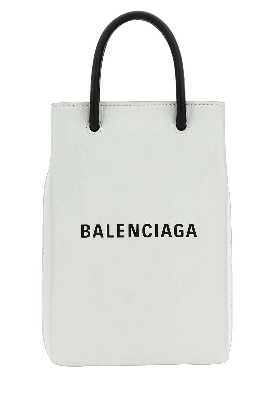 Balenciaga Squared calf leather mini bag in white