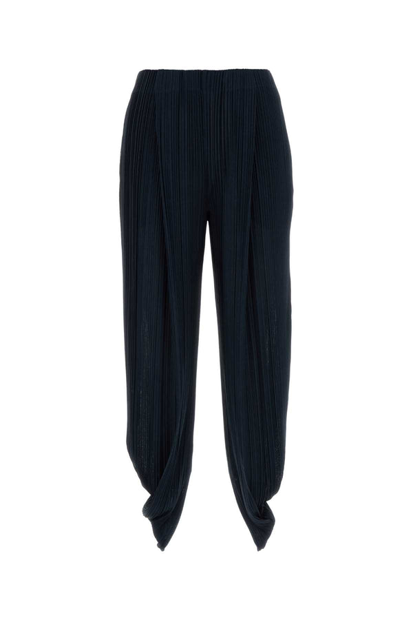 Giorgio Armani Plsse 100% Polyester trousers in navy