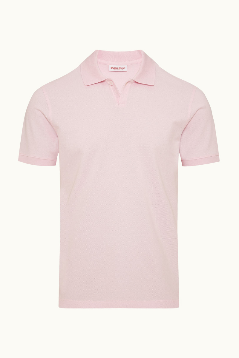 Orlebar Brown 100% Cotton polo in pink