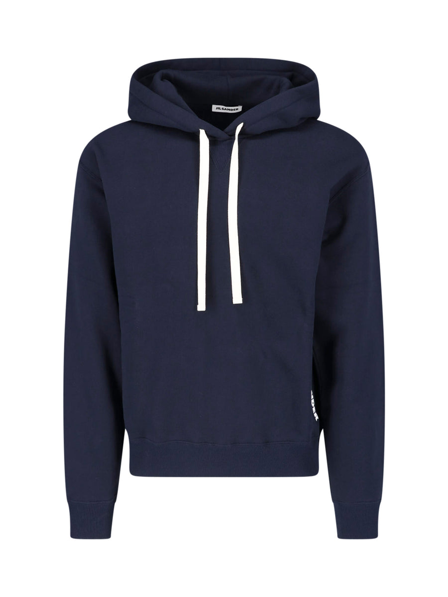 Jil Sander 100% Cotton hoodie in navy