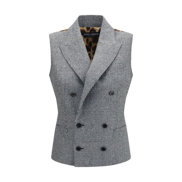 Gray Wool Oves Aries Waistcoat Clothing