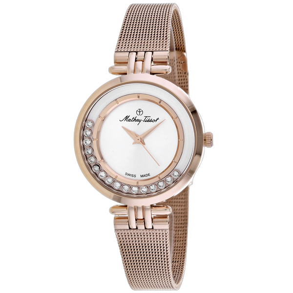 Mathey Tissot Stainless steel case watch in rose gold