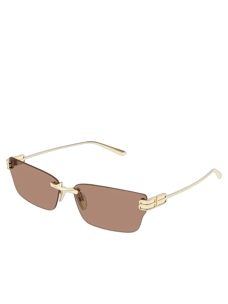 Balenciaga BB0487S Metal frame sunglasses in gold