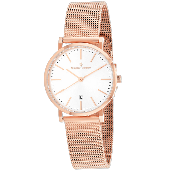 Christian Van Sant Stainless steel case watch in rose gold