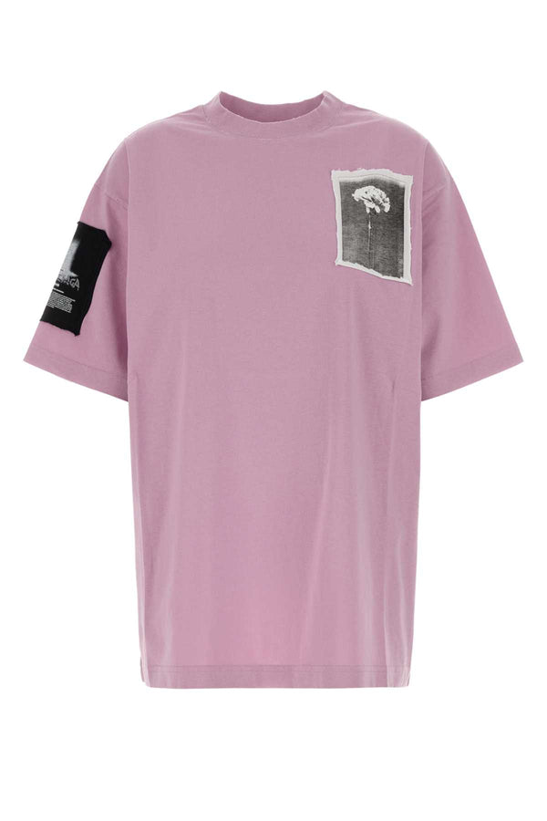Balenciaga 100% Cotton t-shirt in pink