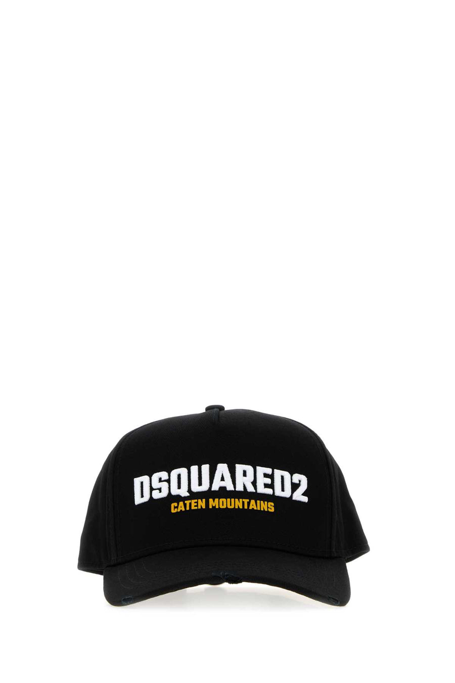 Black Gabardine Baseball Cap Nero Exterior: Cotton Cappelli