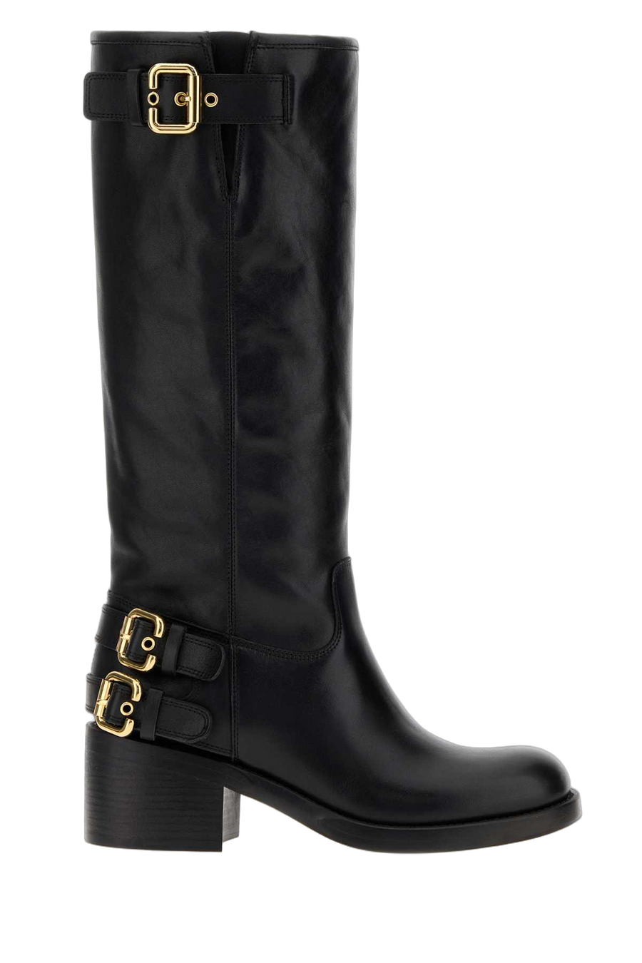 Chloé Exterior: 10% Leather boot in black