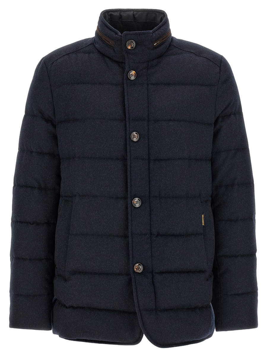 Moorer 90% wool down jacket in navy