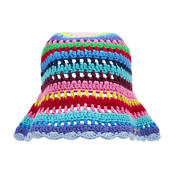 Ganni B3020209-999 Cotton bucket hat in multicolor