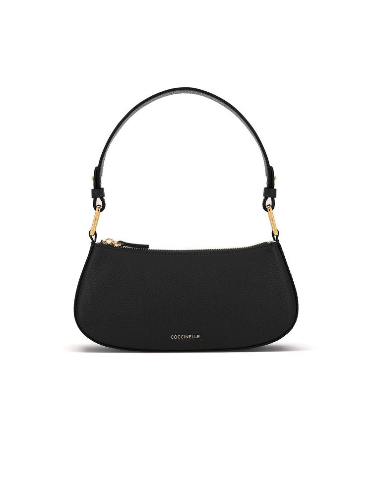 Coccinelle Cow leather shoulder bag in black