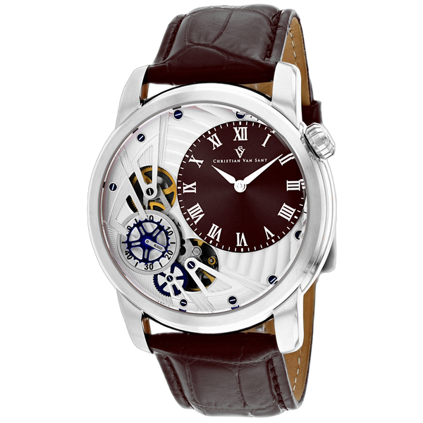 Christian Van Sant Stainless steel case watch in brown