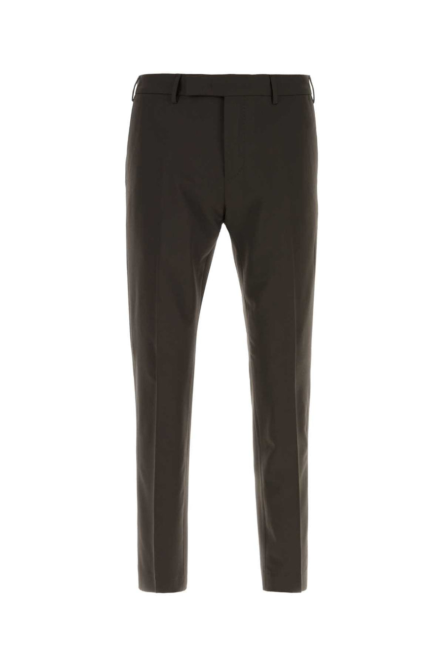 Dark Brown Stretch Wool Pant Tmoro Pantaloni