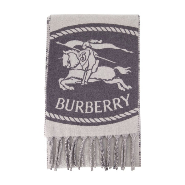 Mu Knight St To Chck Scarf - Burberry Cashmere Grey Accessories /