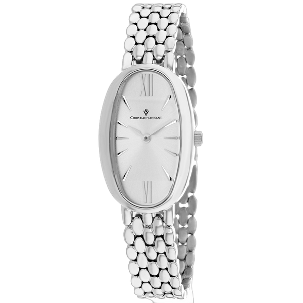 Christian Van Sant Stainless steel case watch in silver