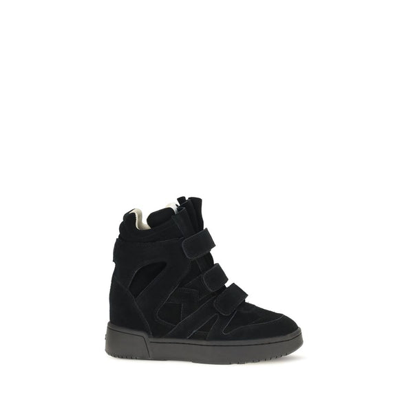 Isabel Marant 100% Calf Leather Bos Taurus sneaker in black