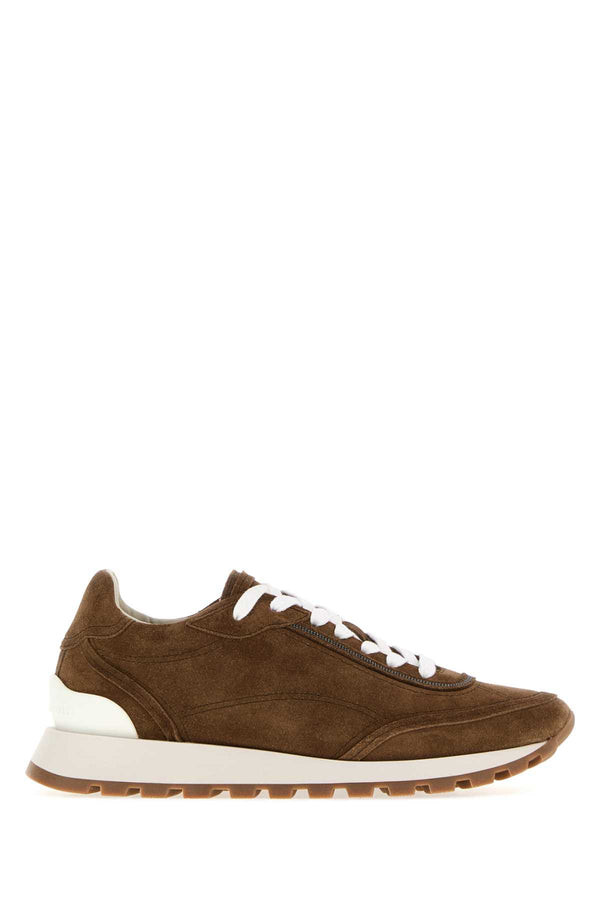 Brown Suede Sneakers Caramello