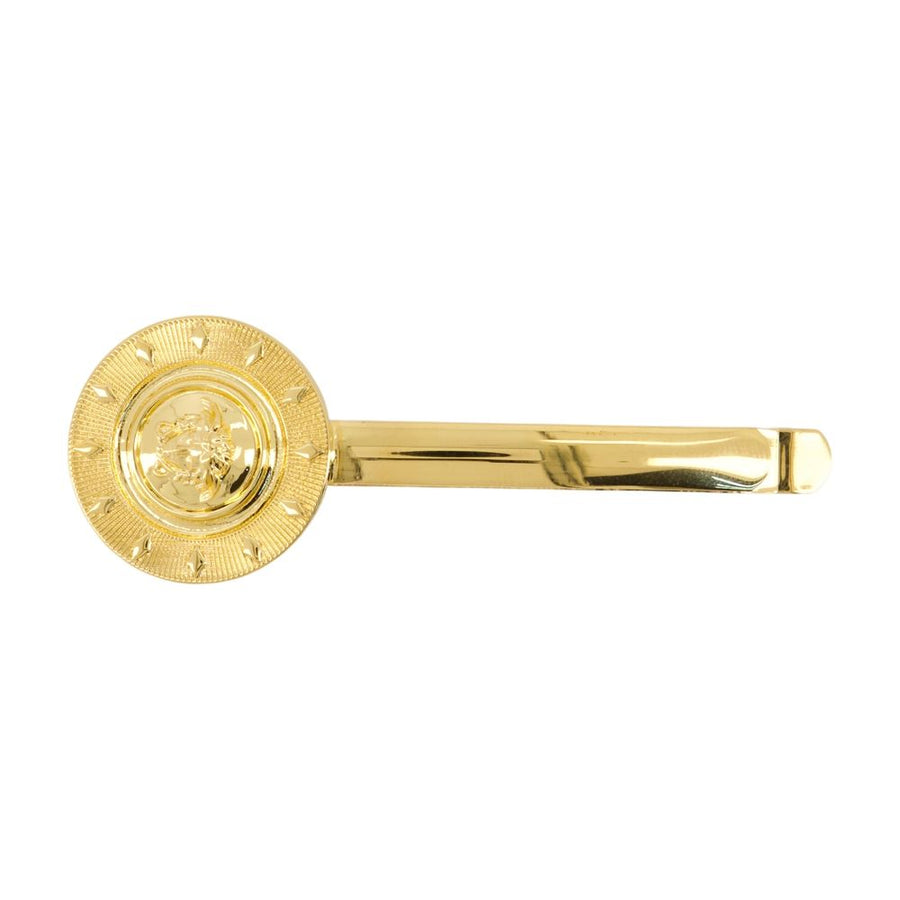 Versace Metal hair clip in gold