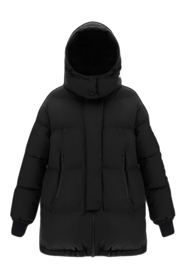 Herno Outer: 100% Polyester; Lining: 100% Nylon; Padding: 80% Down down coat in black