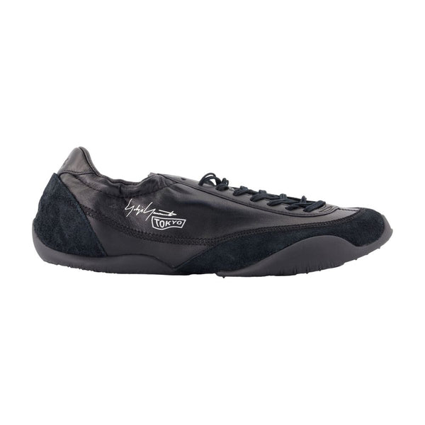Tokyo Warped Sneakers - Y-3 Leather Black Calfskin Shoes /