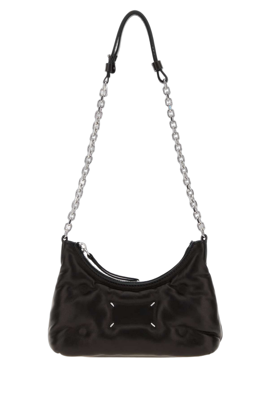 Maison Margiela Slam Exterior: 100% Bovine leather shoulder bag in black