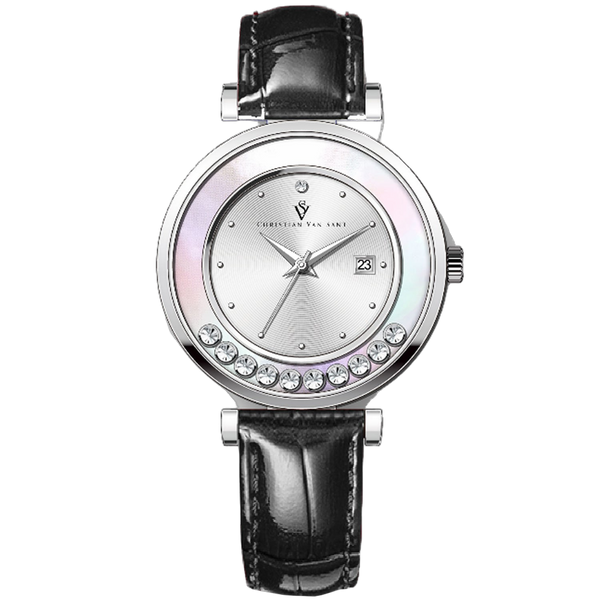 Christian Van Sant Stainless steel case watch in silver
