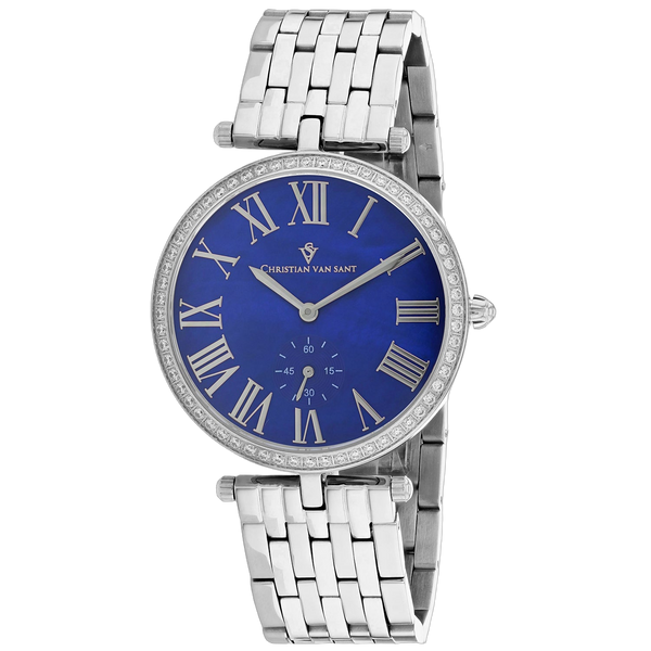 Christian Van Sant Stainless steel case watch in blue