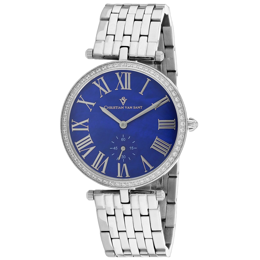 Christian Van Sant Stainless steel case watch in blue