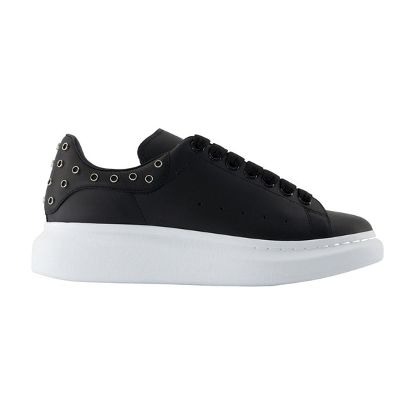Alexander McQueen Calfskin leather sneaker in black