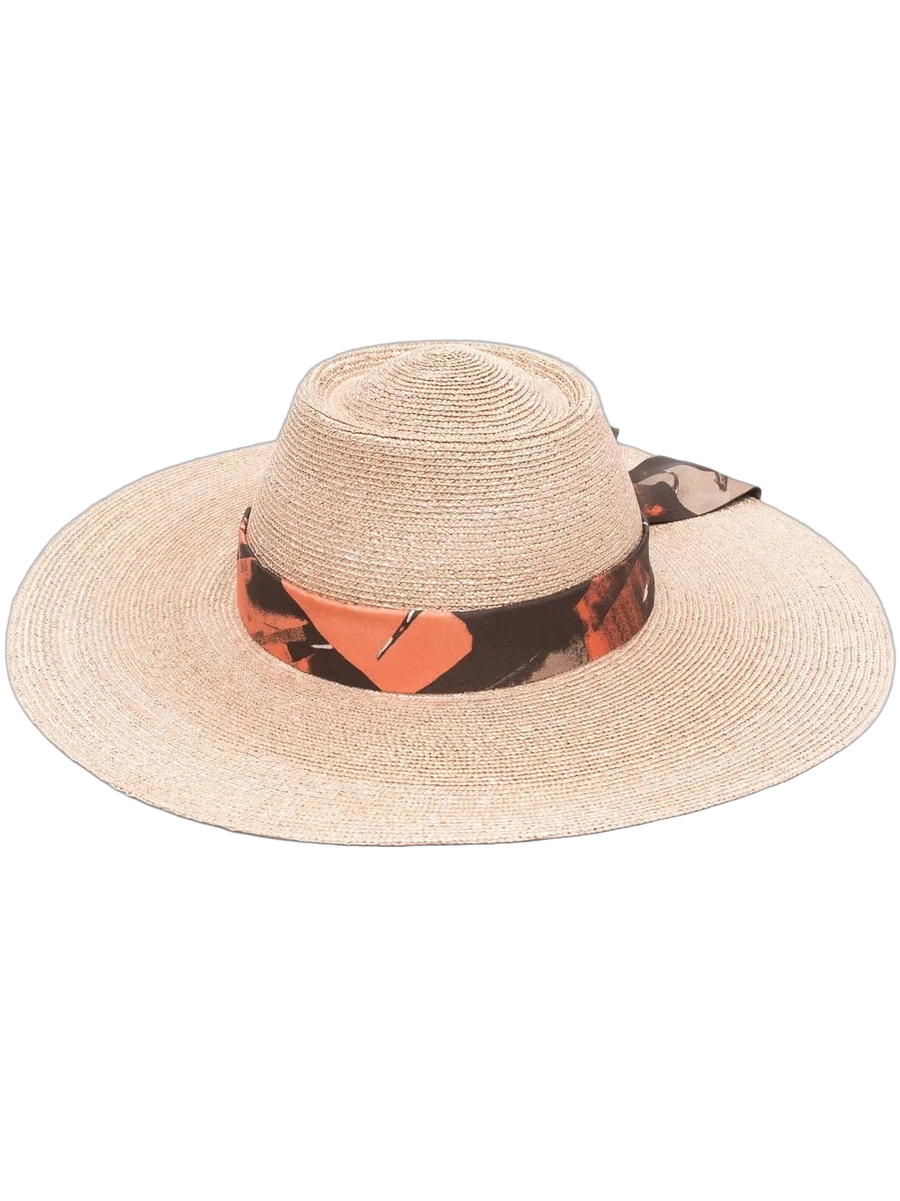 Ferragamo 360715755755 Straw sun hat in beige