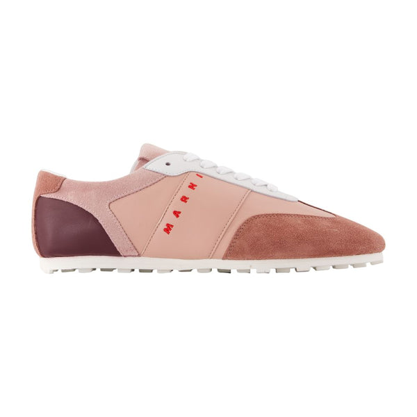 Marni lambskin sneaker in pink