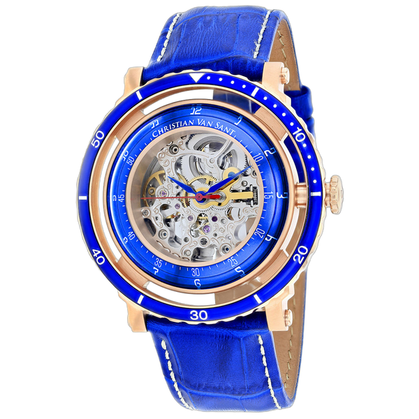 Christian Van Sant Stainless steel case watch in blue