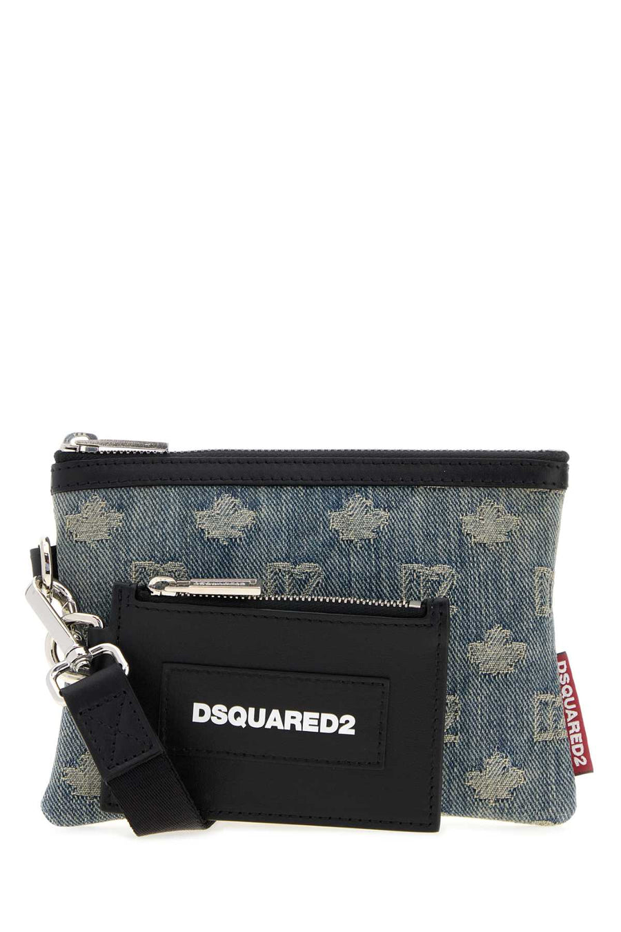 Dsquared2 Exterior: 100% Fabric card case in blue