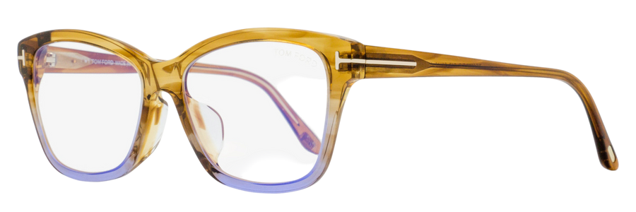 Tom Ford Alt Fit Blue Block Eyeglasses Tf5597-F-B 047 Brown Melange-Violet 54mm Ft5597 Melange/violet Plastic (acetate)