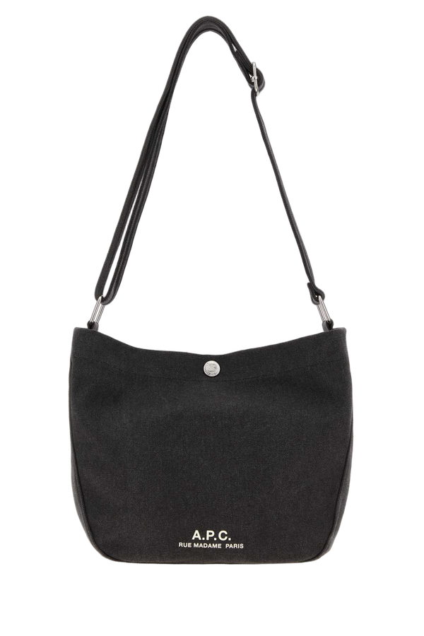 A.P.C. Journal Exterior: 100% Fabric crossbody bag in black