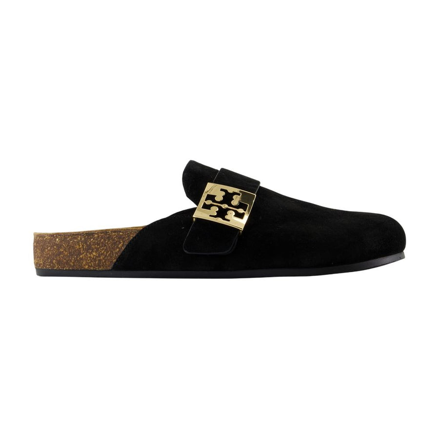 Tory Burch calfskin mule in black