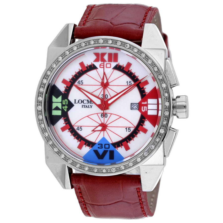 Locman Stainless steel case watch in white