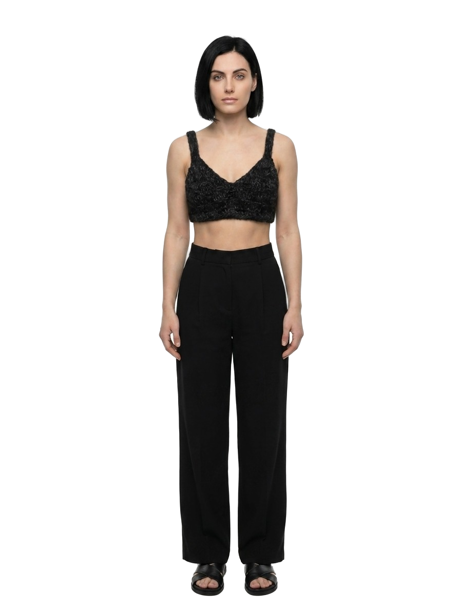 Multicolor Marabou Tank Tops